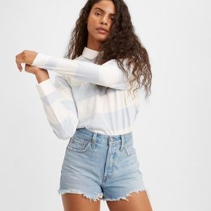 Levi’s 501 High Waist Jean Shorts in Luxor Heat Light Wash